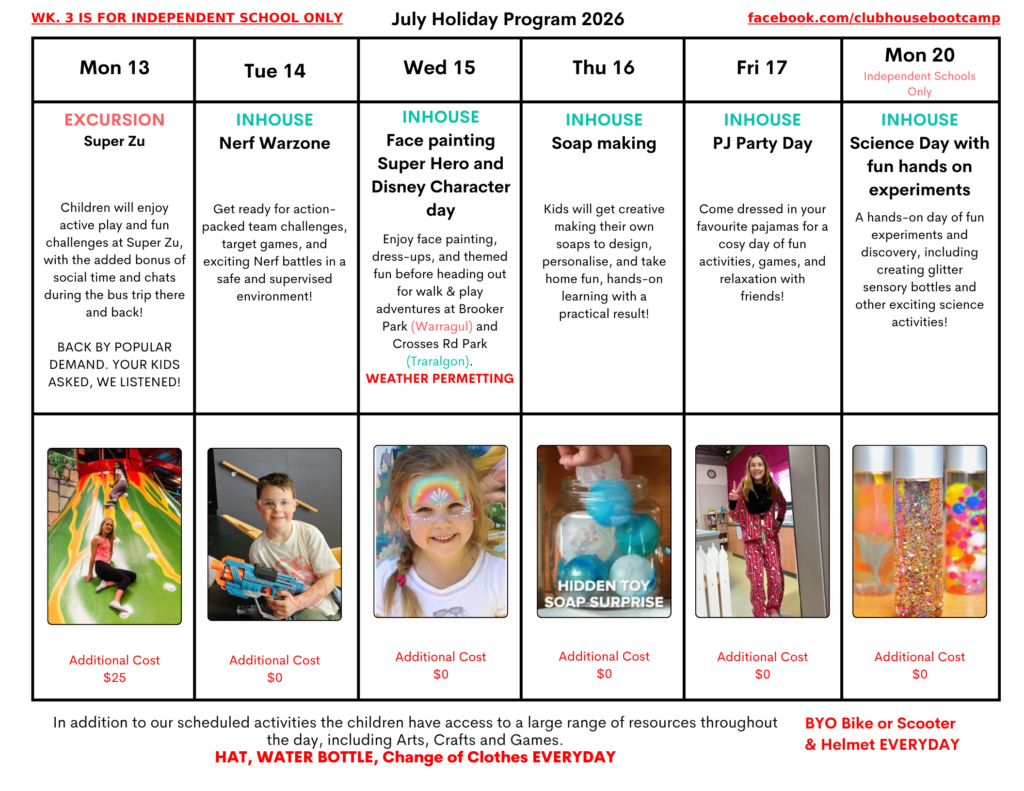 _April 2026 Holiday Timetable WARRAGUL Week 3